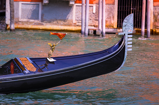 Venetian Gondola prow detail - Venice, Veneto – Italy