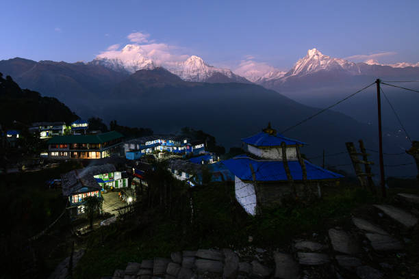 istock Tadapani village night scene 1221525117