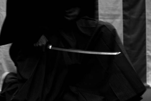 istock Demonstration of Japanese tarditional sword 1221525159