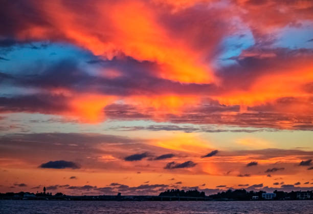istock sunset over the city 1221528187