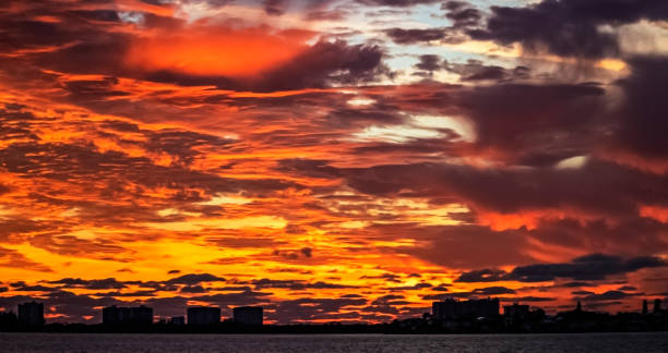 istock sunset over the city 1221528193