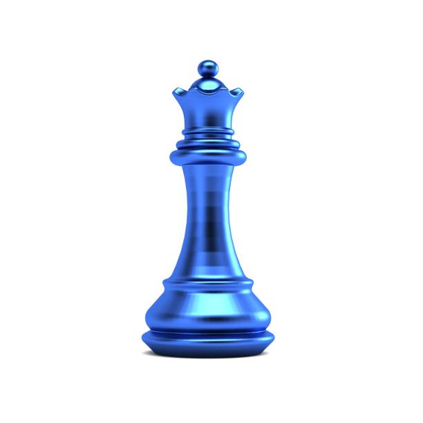 pezzo di scacchi regina. illustrazione grafica rendering 3d - regina di scacchi foto e immagini stock