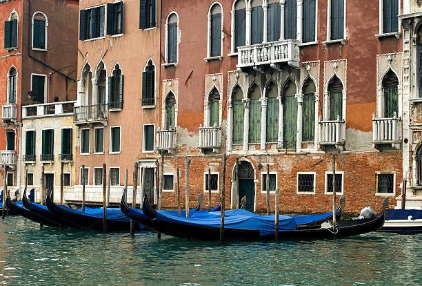 canal grande scena, venezia, italia - photography urban scene venice italy veneto foto e immagini stock