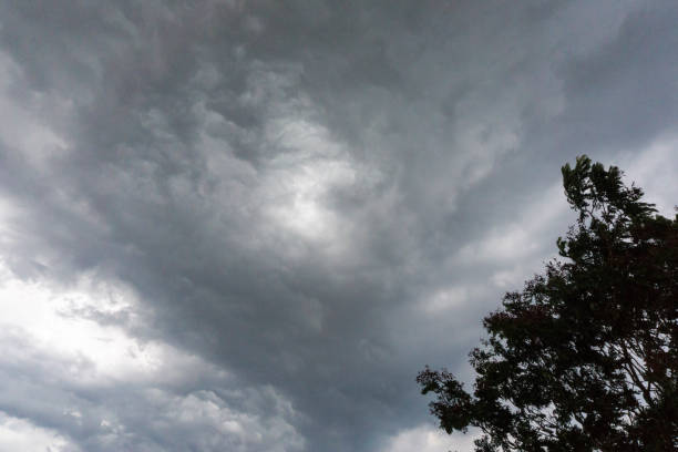 istock Cyclone clouds were in the sky , Phatomthani Thailand 1221529112