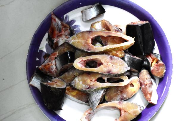 istock Snap of Raw fresh Fish Slice 1221530263