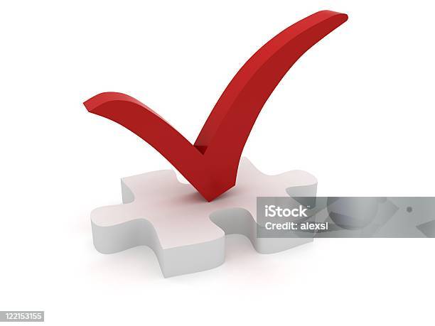 Checkbox Puzzle Check Mark Puzzle Stock Photo - Download Image Now - Check Mark ...