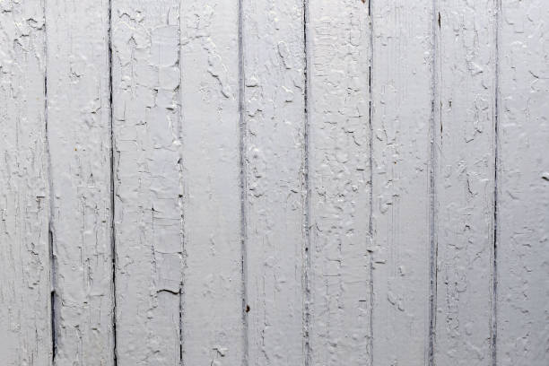 istock Old wood plank wall background painted with grey colour weathered with natural patterns 1221534917