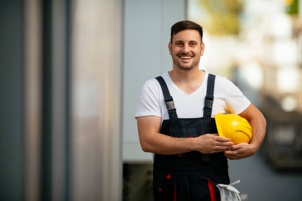 istock Young handsome man working in factory. 1221536810
