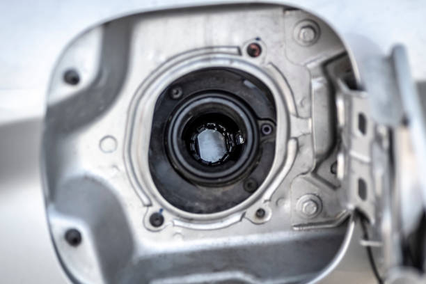 istock Car fuel filler neck 1221538091