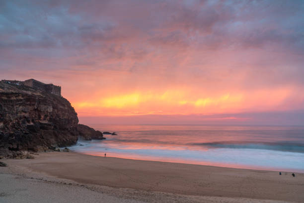 istock Sunset in Nazare 1221538095