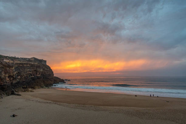 istock Sunset in Nazare 1221538143