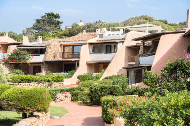 istock Typical residential house complex, Sardinia, Italy 1221538940