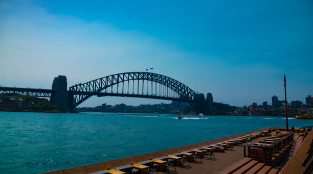 istock Sydney Harbour Bridge in Sydney wide shot 1221540054