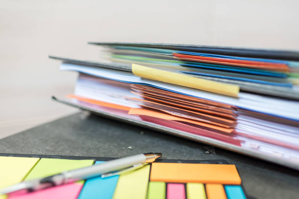 Accounting documents, business and economic concept, financial agenda