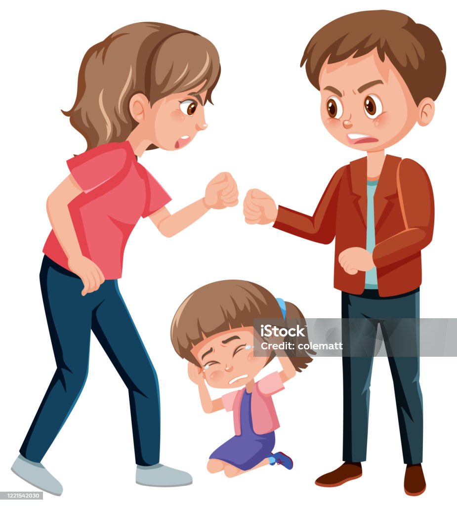 Cảnh Bạo Lực Gia Đình Với Cha Mẹ Đánh Nhau Trước Mặt Bé Gái Hình ...