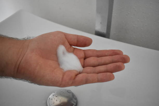 istock Corona virus prevention - Wash hands with hot water and soap 1221546696