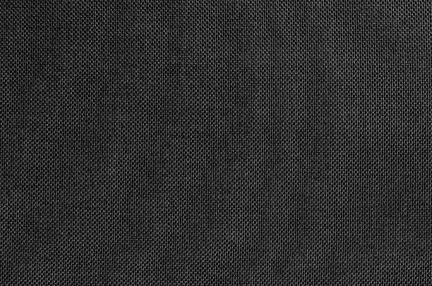 schwarz grau stoff textur für hintergrund-und design-kunst-arbeit mit nahtlosen muster aus naturtextil. - stoff stock-fotos und bilder