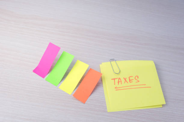 istock Tax day written into an agenda 1221562360