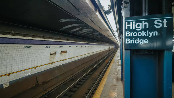 istock Brooklyn Bridge subway station at High Street 1221562536