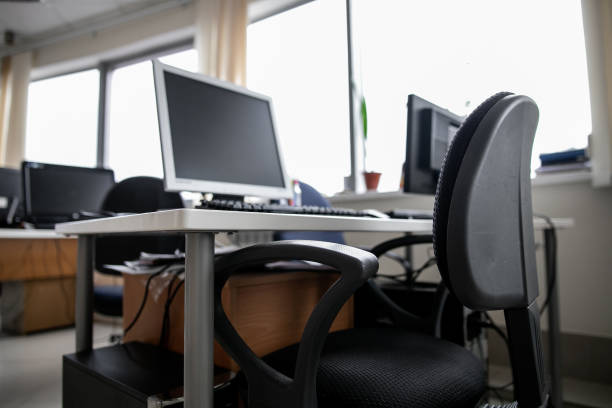 istock Busy, messy and cluttered workplace, full of documents 1221563999