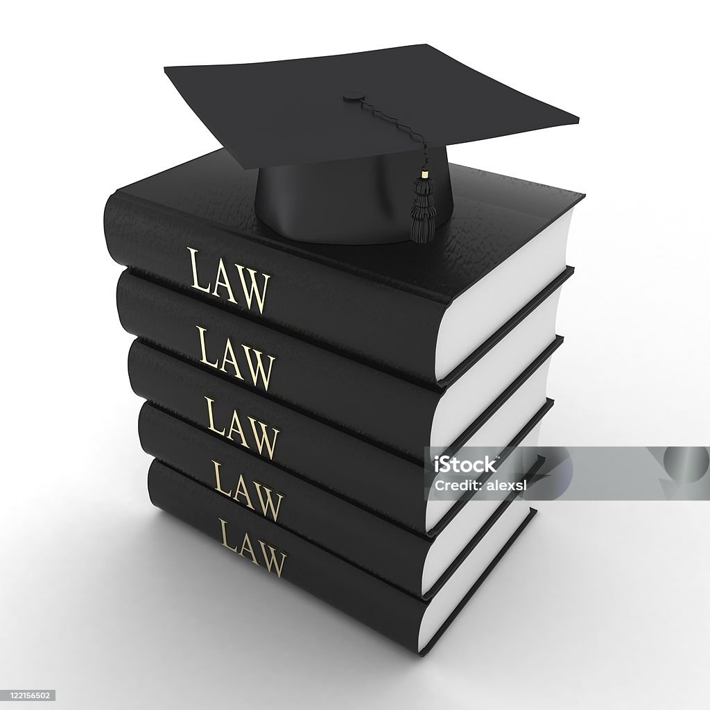 Law Graduation  Book Stock Photo