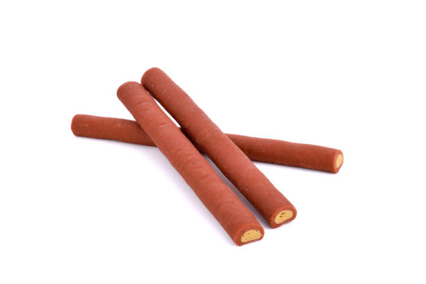 istock Dog treats ( Dog Food, Snack ) on white 1221565692