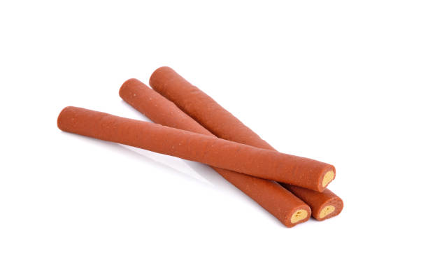 istock Dog treats ( Dog Food, Snack ) on white 1221565756