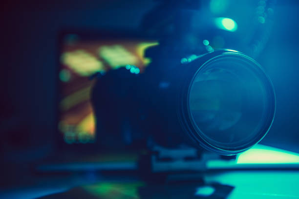 istock DSLR Video Camera with Telephoto Lens Attached 1221570115