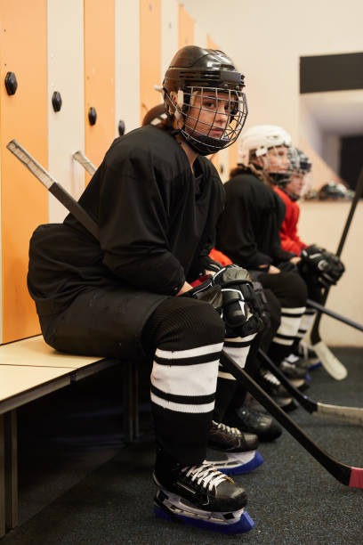 istock Female Hockey Team Before Match 1221570592