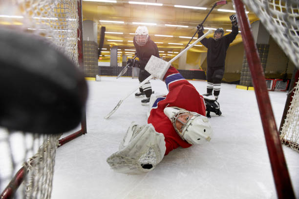 istock Hockey Action Shot 1221570637