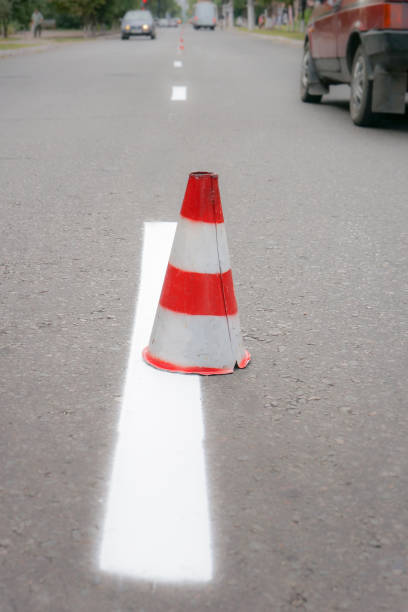 istock White traffic lane dividing line 1221572302