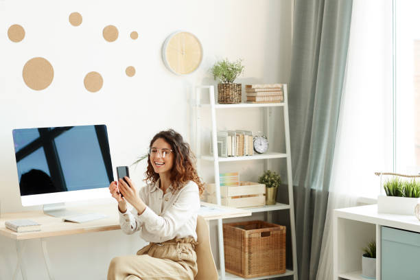 istock Happy Woman Chatting On Phone 1221577782