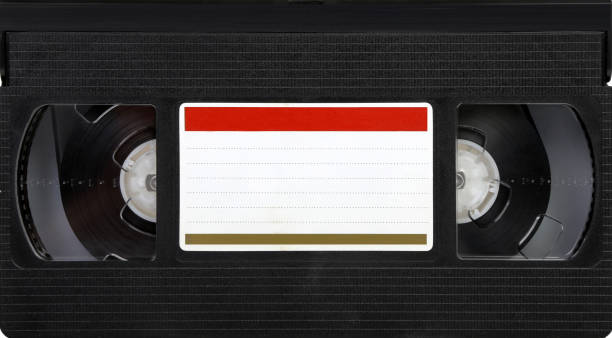 istock old black VHS video tape cassette. isolated background 1221580984
