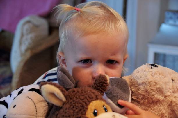 istock Toddler girl with teddy's 1221585780