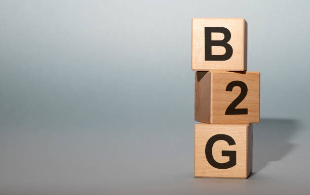 istock Cubes and dice with acronym B2G Business to government 1221586897