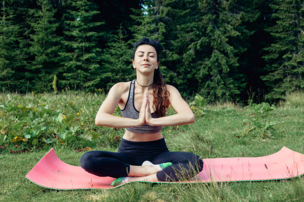 istock Healthy young independent female yoga practitioner 1221591213