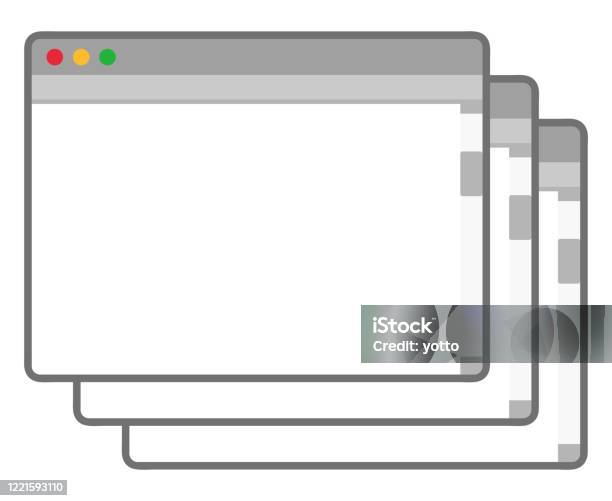 Windows Border Vector Pc Windows Isolated Vector Illustration Stock Illustration - Download ...