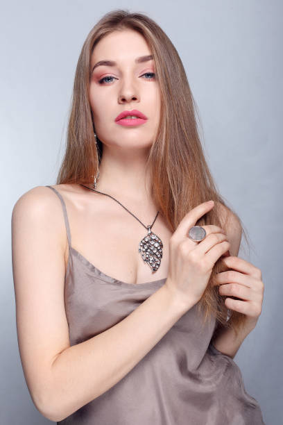 istock Gold earrings, ring and necklace. 1221593619