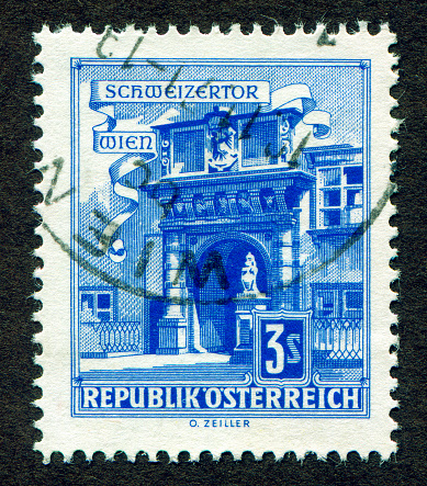 Austria stamps: Shows Schweizertor(Swiss Gate), from the series \