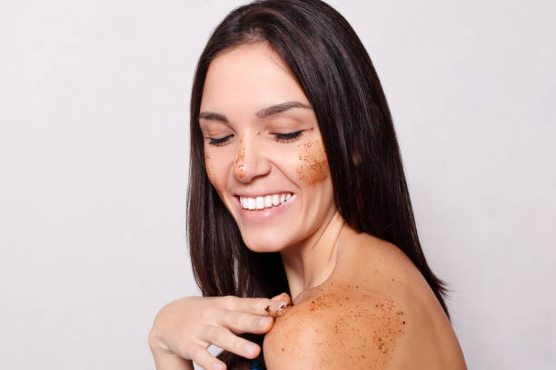 istock Beautiful Spa Woman Touching her Face. 1221594577
