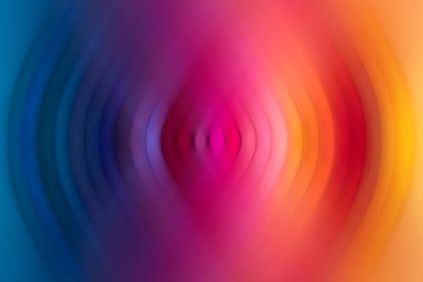 abstractos coloridos vibratorios - aura fotografías e imágenes de stock