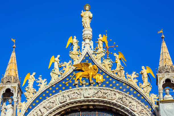 istock The golden winged Lion 1221596330