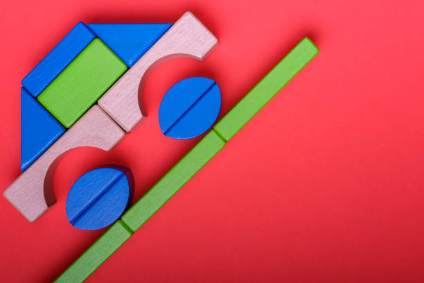 istock Kid Toys for Playing Colorful Various Shape Building Blocks 1221596839