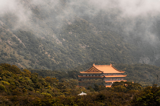 Po Lin Monastery on Lantau Island, Hong Kong.