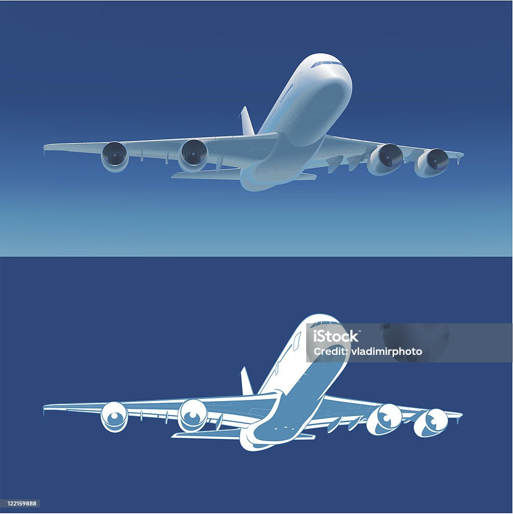 Airlane Retire, Ilustração vetorial - Royalty-free Avião Comercial arte vetorial