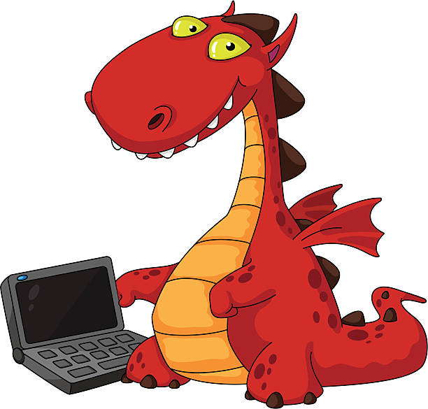 Dragon With Computer 50+ Dragon With Laptop Computer Stock Illustrations, Royalty-Free ...