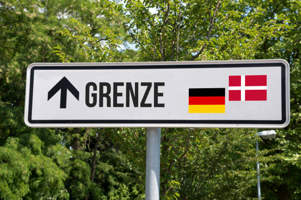 istock A sign and border between Germany and Denmark 1221600069