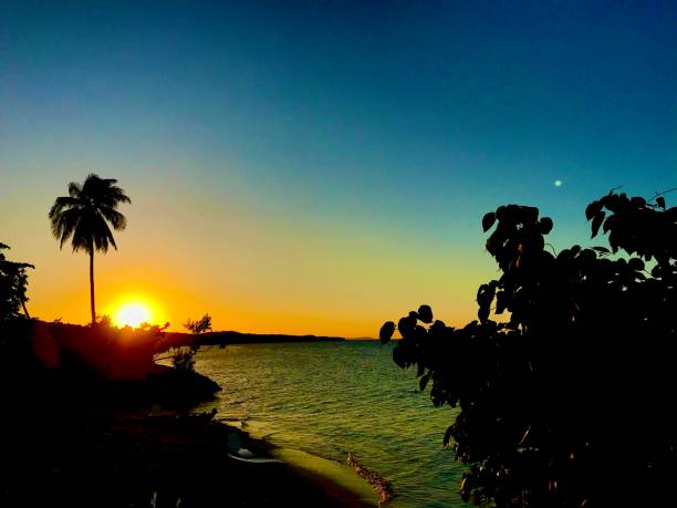 istock tropical romantic sunset over the sea 1221602958