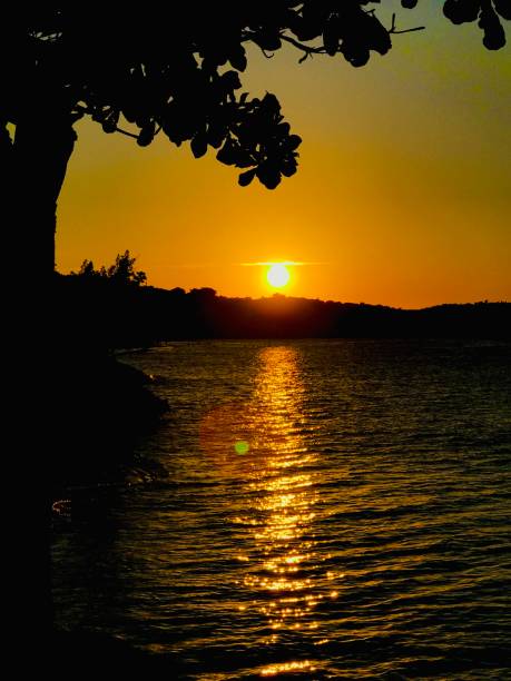 istock romantic sunset over the sea 1221603054