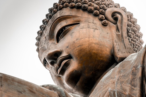 Close up of a Buddha Statue.